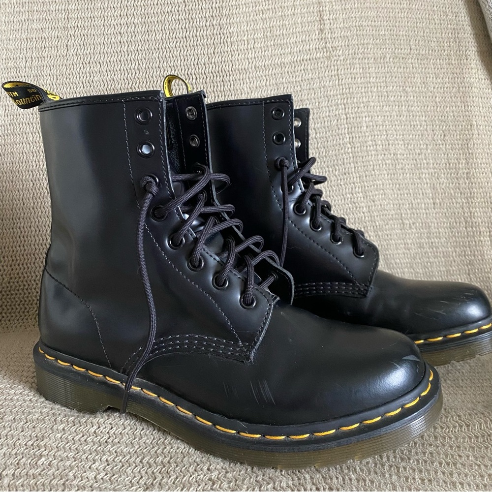 Dr. Martens 1460 Smooth Leather Lace Up Boots